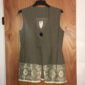 Gemma Kahn’s vintage long vest